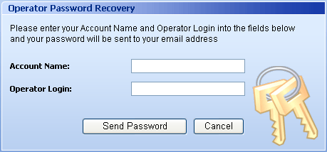 Operator password recovering