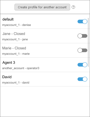Redesigned Profile Manager in Provide Support Live Chat agent app